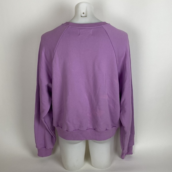 LIBERAL YOUTH MINISTRY LYM01T122 WOMENS EMOJI SWEATSHIT LILAC SIZE M - Picture 5 of 12